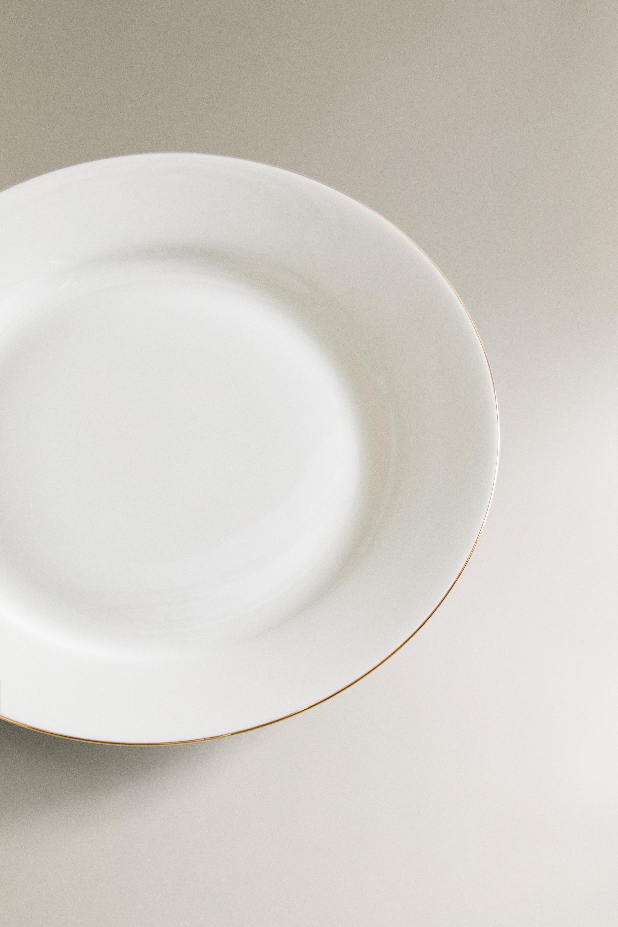 ASSIETTE À DESSERT PORCELAINE BONE CHINA BORD